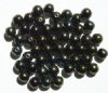50 8mm Round Metallic Bronze AB Glass Beads